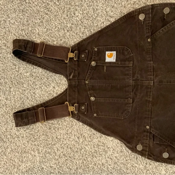 Carhartt Dark Brown Overalls - Picture 3 of 4